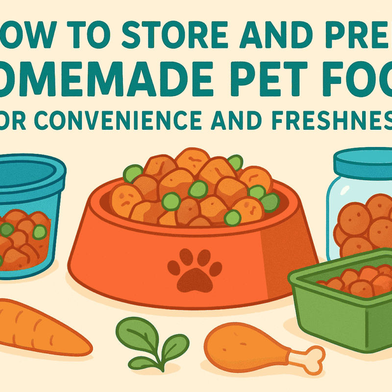 Store and Prep Homemade Pet Food