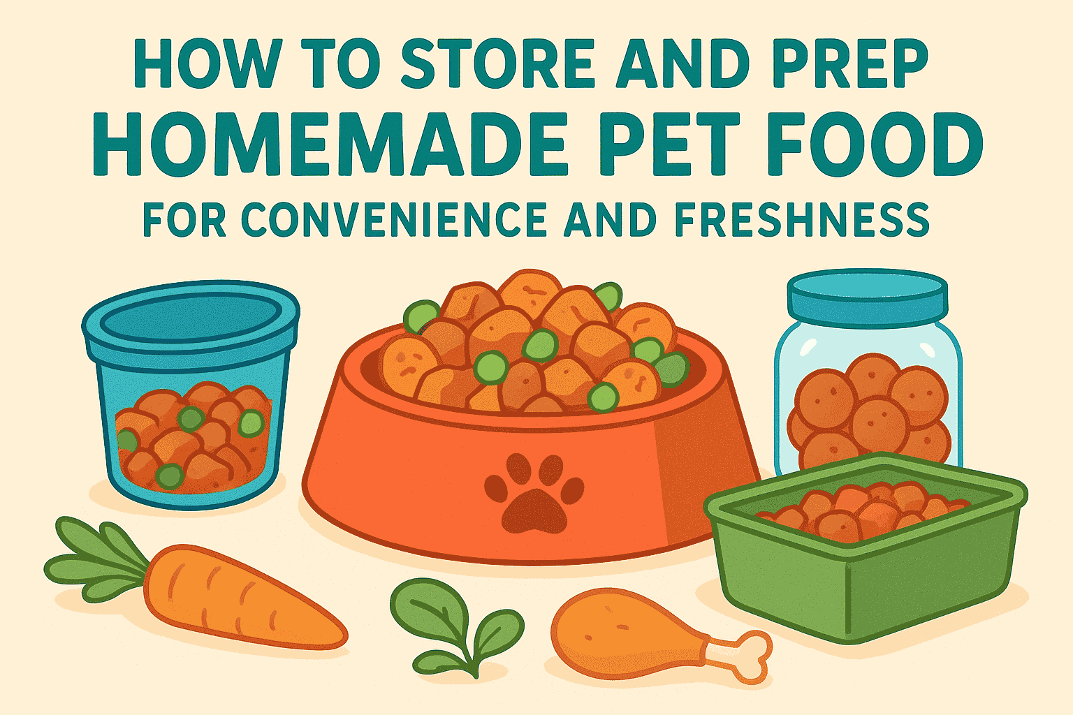 Store and Prep Homemade Pet Food