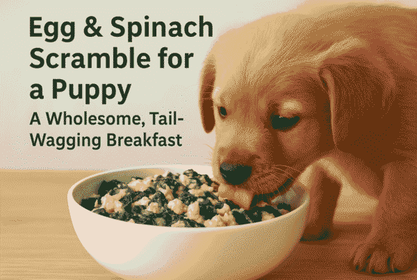 Egg & Spinach Scramble for a Puppy