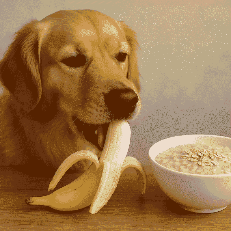 Oats & Banana Breakfast for a Dog